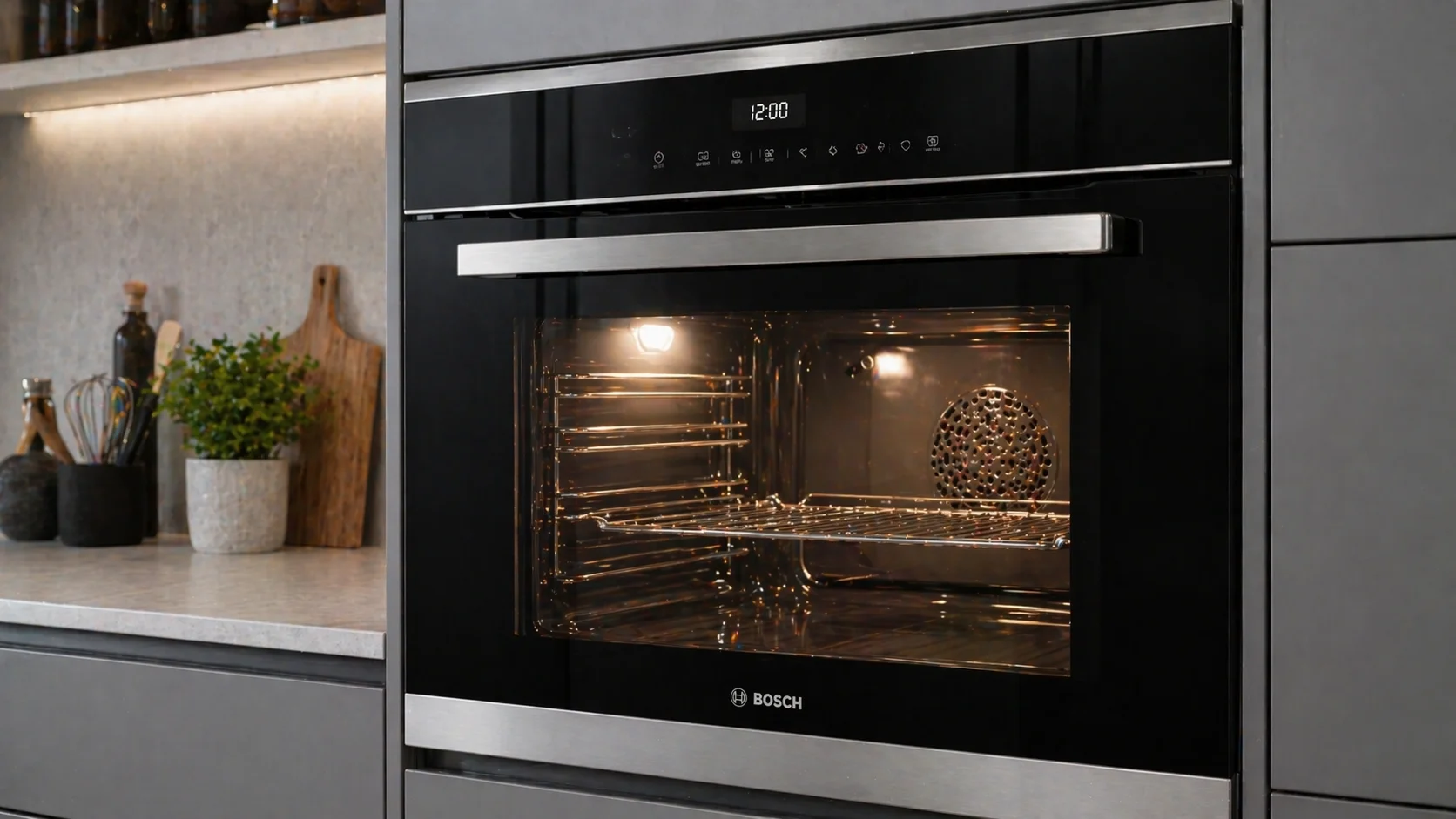 Technician repairing an electric oven in Sherwood Park